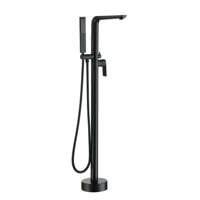 Boyel Living Robinet de Baignoire et de Douche à Poignée Unique en Noir Mat (Valve Incluse) - Valve Intégrée