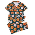 thumbnail image 7 of Miaoju Cotton Halloween Pajamas Set Lapel Ghost Print Long Sleeve Loungewear Clothes Set Cotton Teens' Sleepwear 2 Piece Pjs Clothes Set Gifts for, 7 of 7
