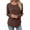 Coffee, variant on Long Sleeve Shirts for Women Crew Neck Loose Fit Blouse Style Pullover Basic Pullover Tee Soft Casual Daily Dressy Office Street Daily Outing