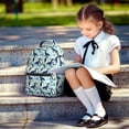 thumbnail image 5 of Yiaed Penguins Whales Print School Backpack College Backpack Daypacks for Students High School Spacious and Durable Daypack for Work and Travel-One Size, 5 of 6