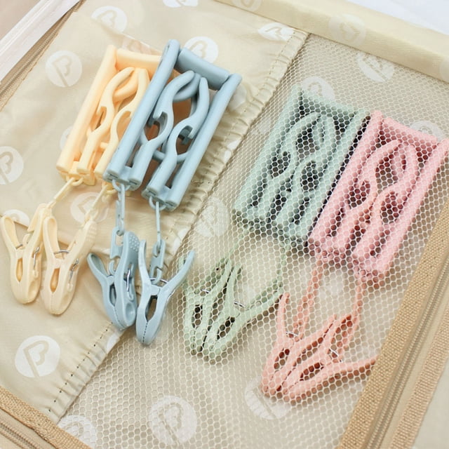 WEUVEB Percheros Plegables Rosados Con Clips Para Ropa Delicada Y Uso En Hogar