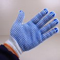 thumbnail image 2 of 12 pares de guantes de trabajo protectores de algodón blanco, guantes punteados, guantes punteados de hilo de algodón, 2 of 5