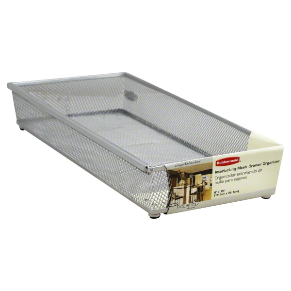 Rubbermaid Polished Elements Interlocking Mesh Drawer Organizer, 1