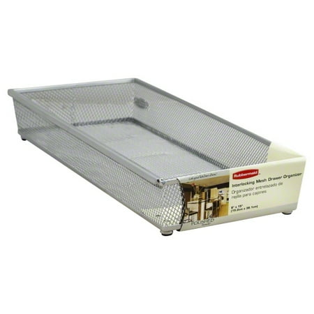 - Rubbermaid Polished Elements Interlocking Mesh Drawer Organizer, 1 organizer
