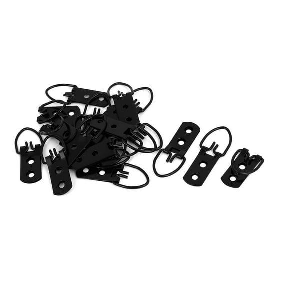 Uxcell 52mm x 20mm Metal Triangle D-Rings Picture Frame Hanging Hanger Hooks 20Pcs