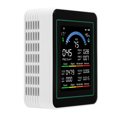 thumbnail image 1 of Medidor Portátil De Aire Compatible Con Tuya WiFi 10 En 1 CO2 CO TVOC HCHO PM2.5 PM10 PM0.3 Índice De Del Aire Temp Probador De Detección De Humedad, 1 of 7