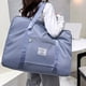 thumbnail image 1 of Bolsa de viaje plegable para mujer | Equipaje de mano impermeable de 30 l | Bolsa de deporte para gimnasio y fin de semana para niñas | Rosa, negro, morado, azul, gris y vino, 1 of 8