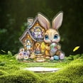 thumbnail image 5 of Wooowa Easter 2D Visual Table Decor Craft Ornament Home Living Room Bedroom Tabletop Spring Holiday Festival Decoration Accent, 5 of 9