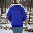 thumbnail image 5 of Gibobby Sudadera de mujer, Sudadera con capucha para mujer, con cierre completa, entallada, con capucha, ligera, elástica, activa(Azul,M), 5 of 5