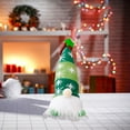 thumbnail image 6 of Hibiscsu 8" Lighted Christmas Gnome Santa, Light Up Elf Holiday Present, Battery Operated Winter Tabletop Christmas Decorations，Green, 6 of 7