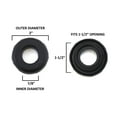 thumbnail image 2 of Red Hound Auto 10 Universal Rubber Grommet 2 inch Outside, 7/8 inch Inside Diameter, Fits 1-1/2 inch Opening Non Leak No Crack Heat Resistant, 2 of 4