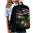 thumbnail image 2 of Uorisanigo Tractor American Flag 17 inch Kids Backpack Multifunctional Preschool Travel Bag Kindergarten Schoolbag Nursery Bag for Girl Boy with Adjustable Padded Straps, 2 of 6