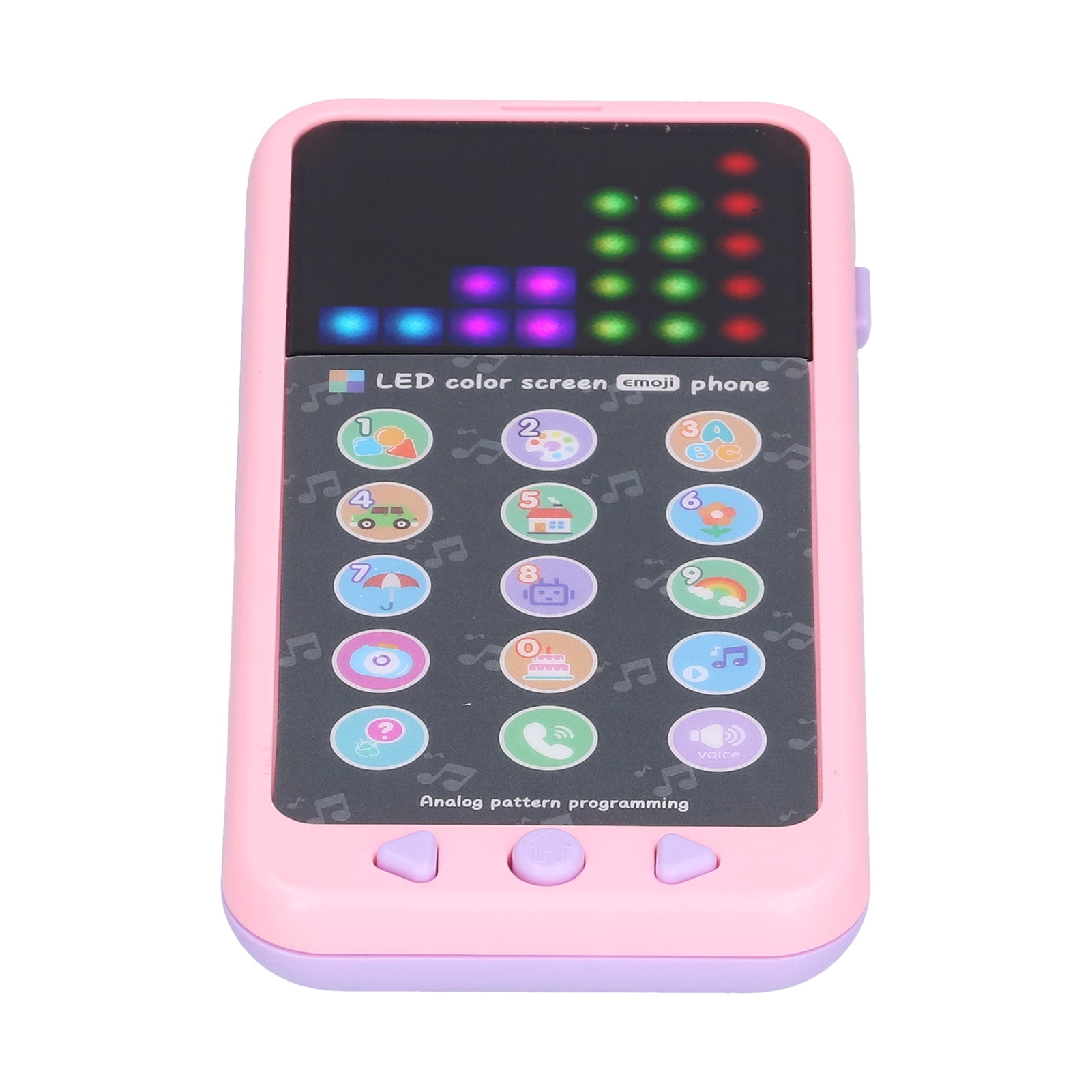 Pink Safety Mobile Telephone Toy 2.9 X 1.3 X 5.8in Durability for Early Educational Music Children Phone Toy Children Phone Toy 