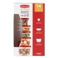Amway Storage ware by Rubbermaid 7点セット Rubbermaid EasyFindLids Food Storage Containers, Vented, 14-Piece