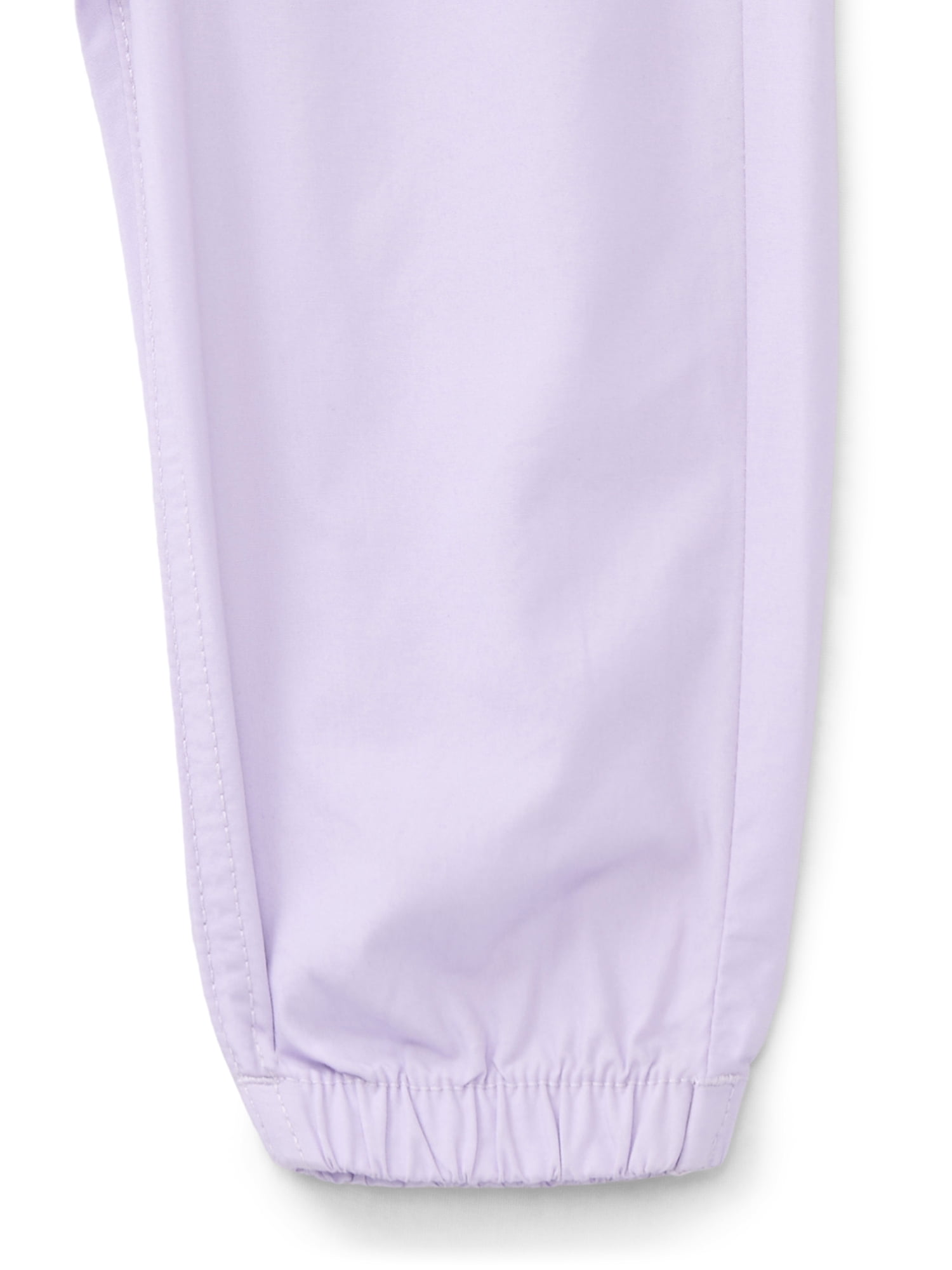 Wonder Nation Baby Girls Woven Cotton Jogger Pants, Sizes Newborn-24M