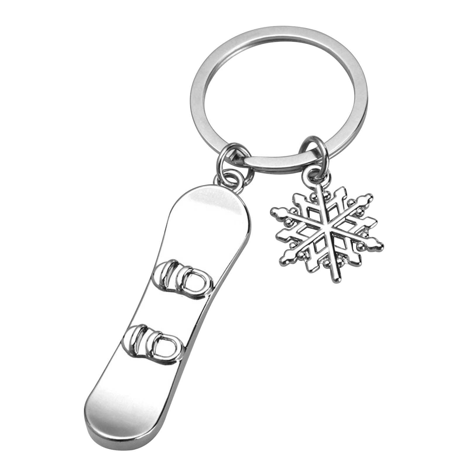 Loopsun Keychains Winter Sports Ski Keychain Snowboard Keychain Games