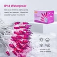 thumbnail image 3 of String Lights Hopolon, 50 luces moradas, cable blanco de 13 pies, paquete de 2, 3 of 7
