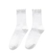 thumbnail image 2 of Cute Ruffle Socks Cotton Japanese Fashion Casual Versatile Women's Crew Neck Socks, 2 of 10