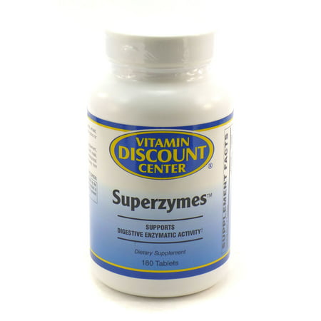 Superzymes digestif Supplément enzymatique par Vitamin Discount Center - 180 comprimés