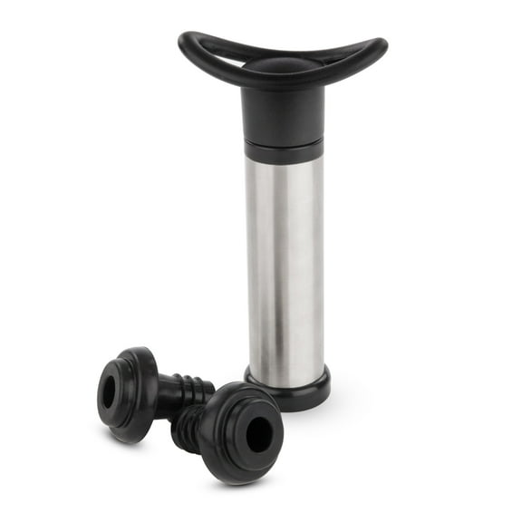 True Preserve Wine Saver Vacuum Pump with Stopper Set Bar Tools 3-Piece Set