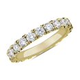 thumbnail image 1 of 1.00 Carat Excellent Round Cut Real Diamond New Design Eternity Band for Wedding Solid 18K Yellow Gold Size 11, 1 of 1