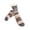 AO17_Gray, variant on Unisex Slipper Fuzzy Socks Non Slip Winter Warm Thick Grips Sock Retro Pattern Fleece Lined Socks Beige One Size