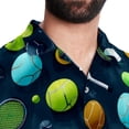 thumbnail image 5 of Tennis Men's Short Sleeve Poplin Beach Shirts, Casual Printed Button Down Summer Hawaiian Shirt - Unisex, 5 of 6