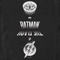 thumbnail image 2 of Men's The Flash Speedster and Batman Logos Graphic Tee Black Small, 2 of 5