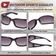 thumbnail image 5 of Gafas de sol para motocicleta Unique Bargains, lentes oscuros grises, marco negro, tri-acetato de celulosa, PC UV400, 5 of 6
