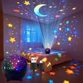 thumbnail image 4 of Rotating Star Projector Night Light Sky Lamp Quiet One Button Operation for Bedroom Decoration Blue#2, 4 of 6