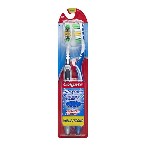 Colgate Max Fresh Toothbrush With Tongue Cleaner, Full Head, Medium 2