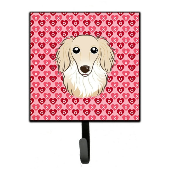 Longhair Creme Dachshund Leash or Key Holder