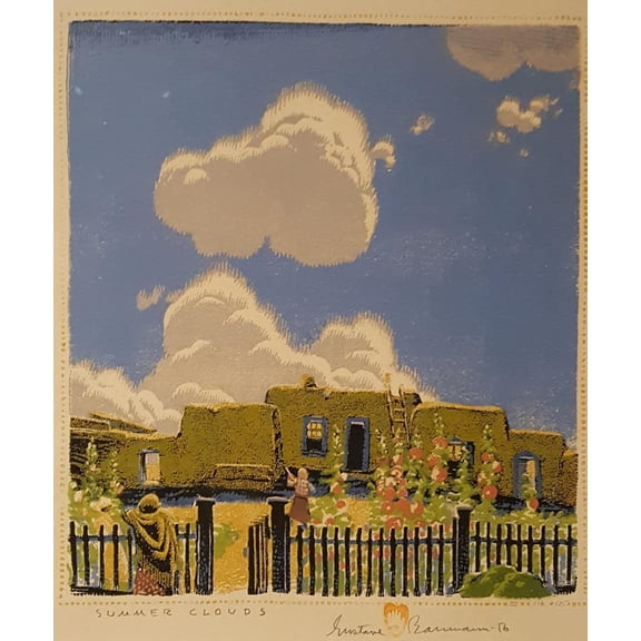Gustave Baumann : Summer Clouds : Archival Art Print