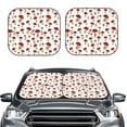 thumbnail image 2 of Windshield Sun Shade, Red Mushroom Foldable Car Sun Shade Windshield For Front, 2 Pieces, 2 of 4