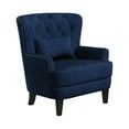 thumbnail image 4 of Lifestyle Solutions Lille Wingback Chair, Navy Blue Fabric, 4 of 10