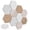 #1-Multiple【10x Felt Boards】, variant on Hexagon Cork Board Tiles with Adhesive Backing Felted Fabric Bulletin Boards for Wall Decor Home Office Organization Photo Display and Noise Absorption, Vsgery