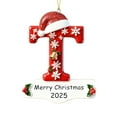 thumbnail image 6 of Personalized Initial Christmas Ornaments 2025 Custom Ornaments with Name, Personalized A-Z 26 Letter Ornament, 3D Acrylic Name Ornament for Christmas Tree, Xmas Gifts for Family Kids Friends T, 6 of 10