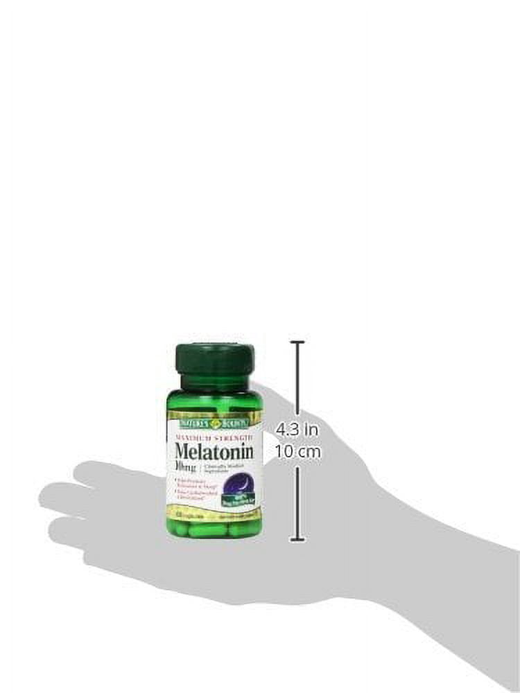 Nature's Bounty Sleep Health Melatonin Capsules, 10 mg, 60 Ct (3 pack) (Bundle)