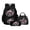 Black-Truck Stars, variant on Kuiaobaty Police Car Print Backpack Set of 3 Kids Backpack and Lunch Bag Set with Adjustable Strap Large Capacity Bookbag with Lunch Box & Pencil Case for School Travel