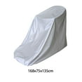 thumbnail image 3 of Toystoory Cubierta antipolvo para equipos de fitness Fácil de asegurar con dobladillo con cordón Fácil de limpiar Fácil de limpiar Cubiertas para muebles de jardín plata 168x75x135cm, 3 of 6