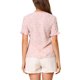 thumbnail image 3 of CAMISA DE BOTONES PARA MUJERES INSPIRE CHIC CON ESCOTE EN V Y MANGA CORTA, TOP FLORAL ROSA M, 3 of 6