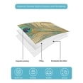 thumbnail image 5 of Peacock Feathers Twin XL Size Down Alternative Comforter, Lightweight Comforter Quilt Bedding Set with Pillow Shams Brown Turquoise Vintage Abstract All Seasons Bed Comforter Duvet Insert 68"x98", 5 of 7