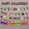 thumbnail image 3 of for 3m Halloween Hanging Garland Bunting Witch Ghost Paper Banners Horror Props Decorations for Halloween Home Party Supplies, 3 of 5