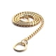 thumbnail image 1 of Collar de cadena dorado para perro, collar de cadena para perro, collar de entrenamiento para caminar resistente y resistente, 1 of 5