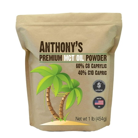 Anthony's Goods MCT Oil Powder, 1 lb.