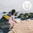 thumbnail image 1 of KALLORY Handheld White Silicone Sand Sifter for Beach Summer Outdoor Sand Filtering, 1 of 7