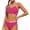 A-Hot Pink32, variant on OSOLU Girls 2 Piece Bikini Swimsuits Color Block Adjustable Straps Padded Girls Bathing Suit For Kids Teens 7-16Y Soft Beachwear