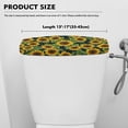 thumbnail image 5 of ZIATUBLE Sunflower Toilet Tank Cover Lid Soft Toilet Tank Protector Cover Washable Toilet Tank Lid Covers for Bathroom Set of 2 Toilet Top Cover Decor for Kids Toilet Tank Lid Cover, 5 of 5