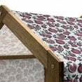 thumbnail image 4 of Fruit Pet House, Cut and Whole Pomegranates Growing on Branch with Green Leaves Pattern, Outdoor & Indoor Portable Dog Kennel with Pillow and Cover, 5 Sizes, Pale Grey Maroon Green, by Ambesonne, 4 of 4