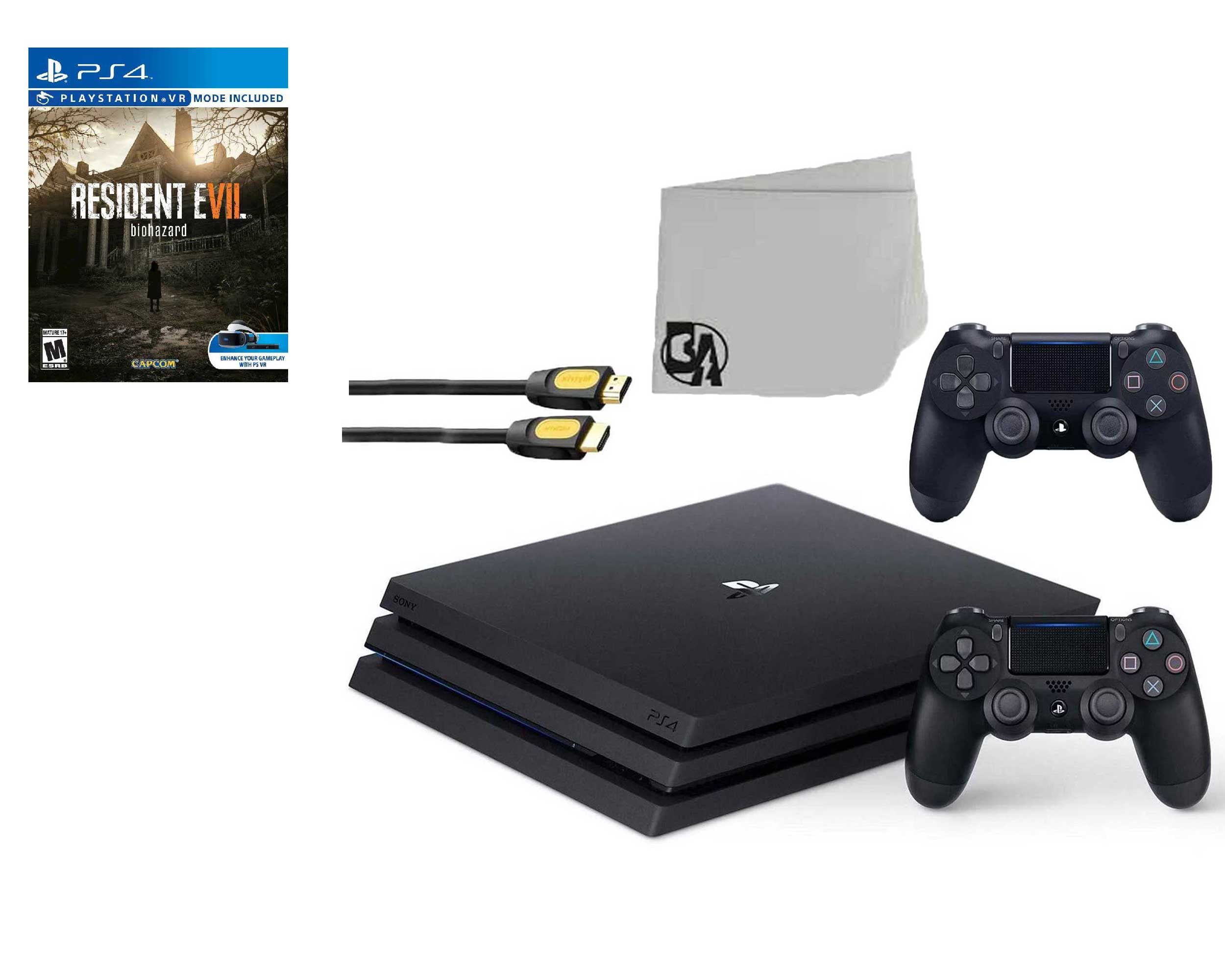 Sony PlayStation Pro 1TB Gaming Console Black 2 Controller Included Days Gone BOLT AXTION Used - Walmart.com